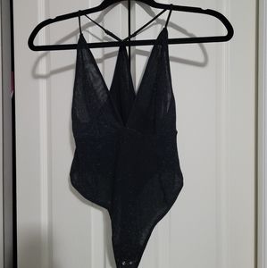 Dynamite, black bodysuit, size small